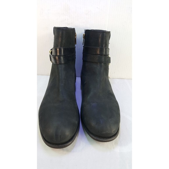 Sperry Women's Ankle Boots Black Leather Zip Size 11 - Picture 3 of 9